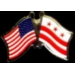WASHINGTON DC FLAG USA FRIENDSHIP FLAGS PIN